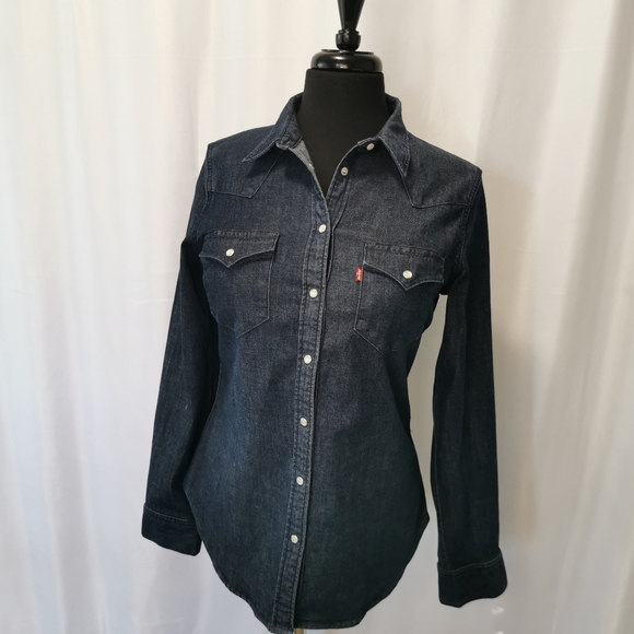 Levi's Tailored Denim Women's Blouse 🥰 - Picture 1 of 7